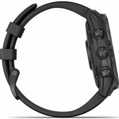 Watch Garmin fenix 7 PRO Sapphire Solar, Titan Carbon Gray DLC/ Black Silicone Band -INOV-8 garmin fenix 7 pro sapphire solar titan carbon gray dlc black silicone band 502499 010 02540 22 960