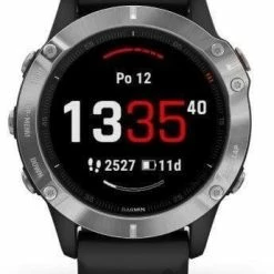 Watch Garmin fenix6 Glass, Silver/Black Band -INOV-8 garmin fenix6 glass silver black band 243844 010 02158 04 960