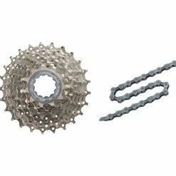 Shimano Alivio Kassette Og Kæde – 9 Gear Kassette 11-28 Tands Samt HG53 Kæde